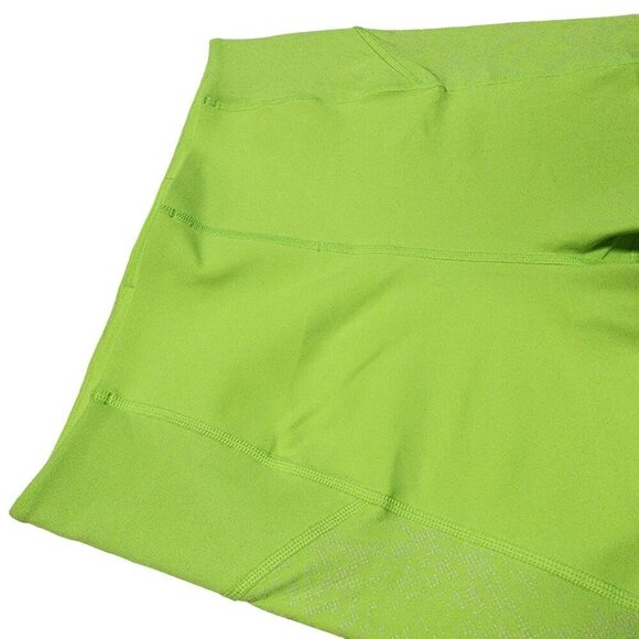 Athleta Stay Fly 9" Shorts in Young Banana (Neon Green), Size Medium - Picture 7 of 9